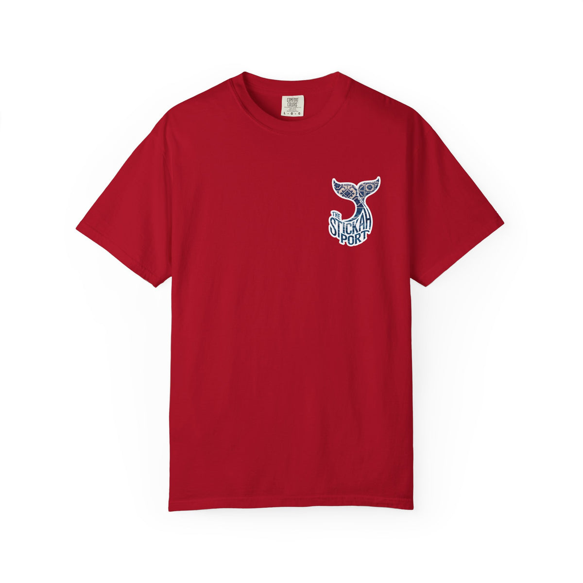 The Stickah Port Whale Tail T-Shirt — Portuguese Azulejos-Inspired Design