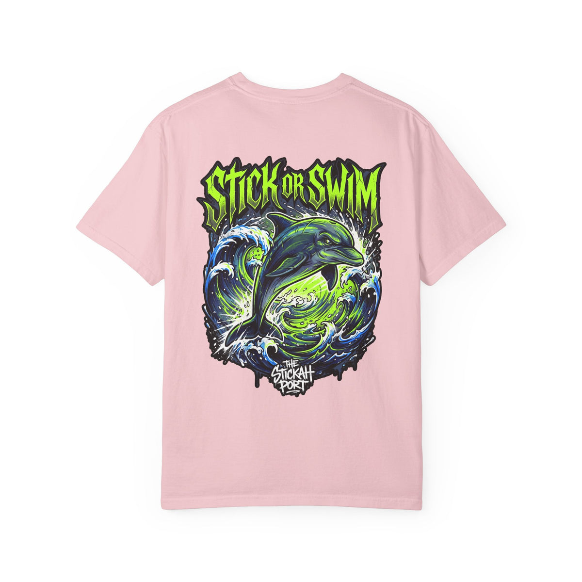 Dolphin 'Stick or Swim' Graphic T-Shirt
