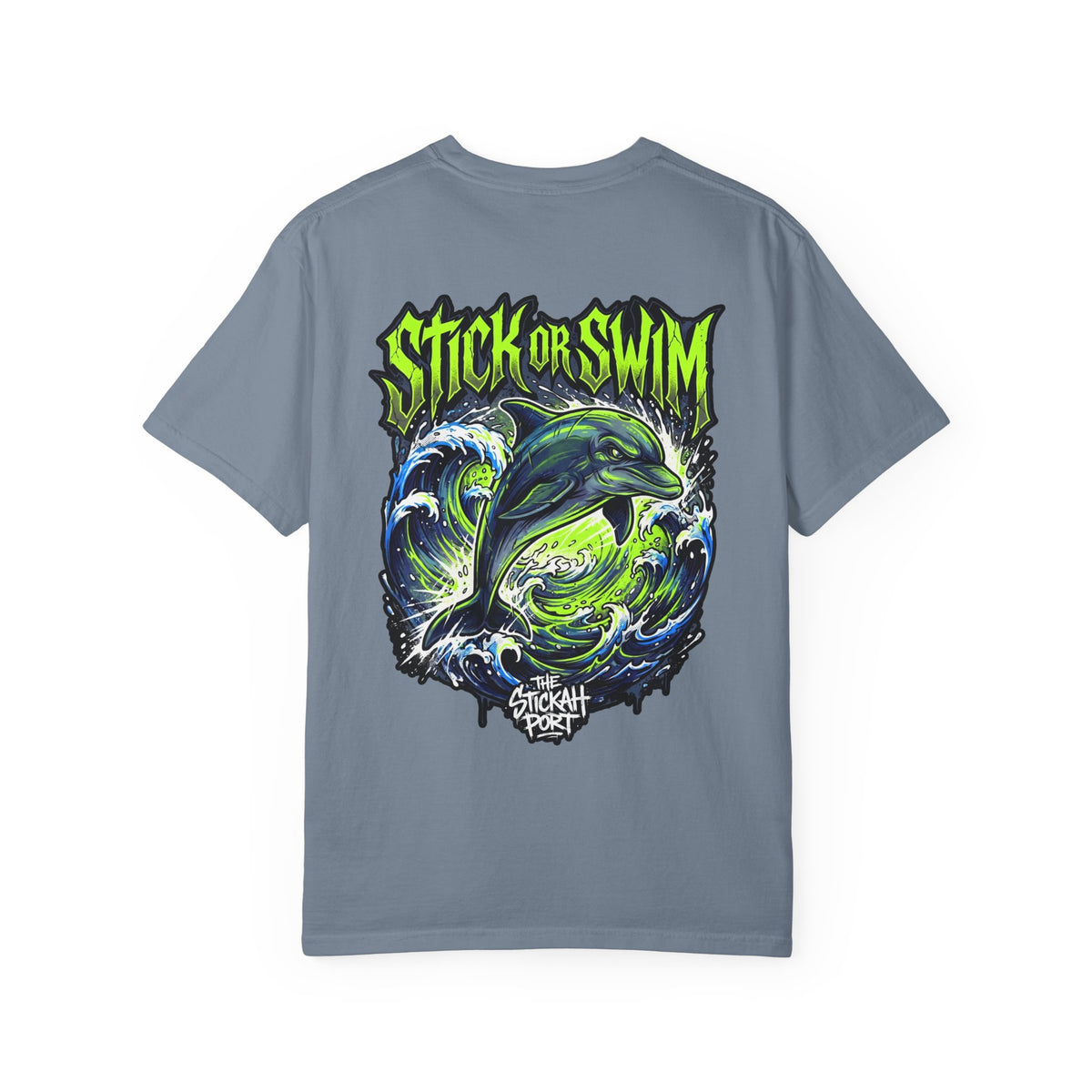 Dolphin 'Stick or Swim' Graphic T-Shirt