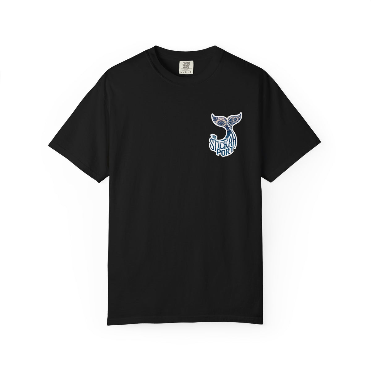 The Stickah Port Whale Tail T-Shirt — Portuguese Azulejos-Inspired Design