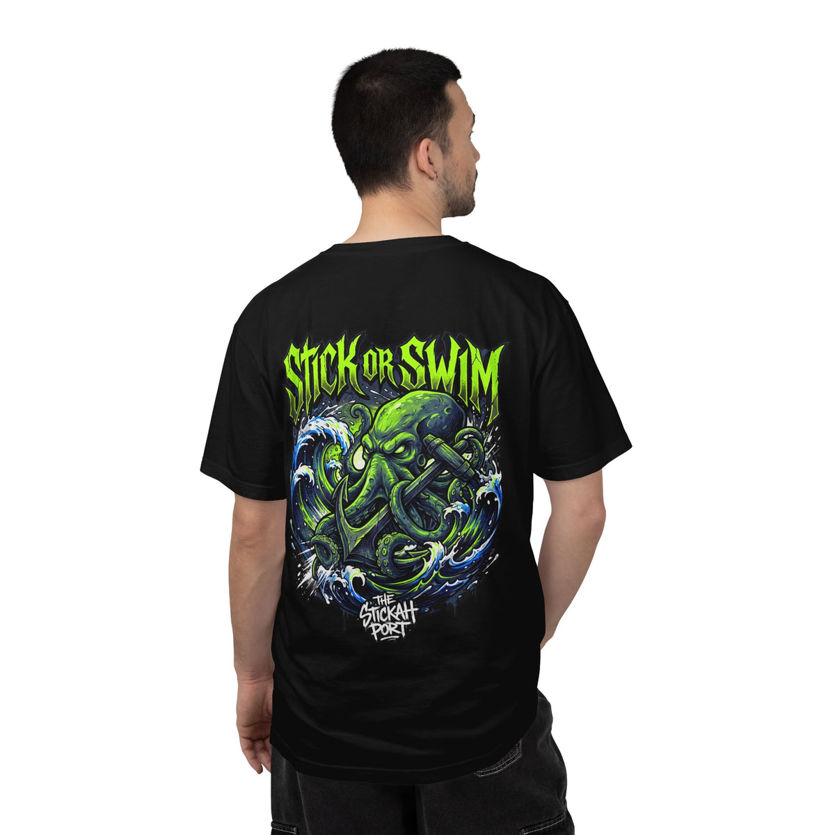 Stick or Swim Anchor Kraken T-Shirt — Nautical Graphic Tee