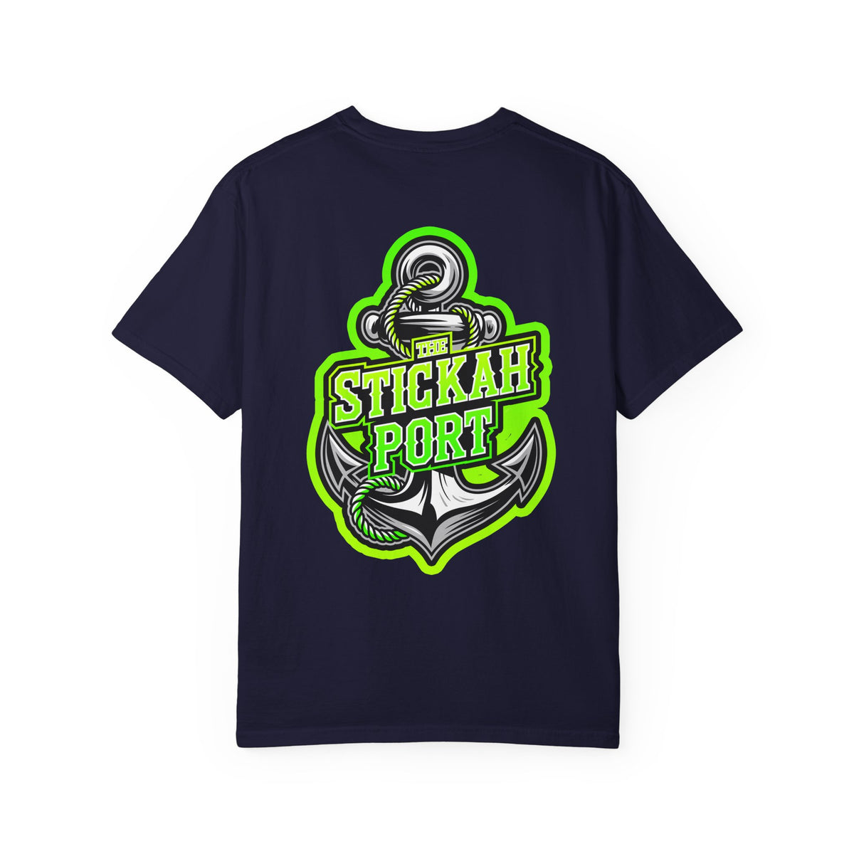 Stickah Port Anchor T-Shirt — Nautical Anchor Logo Tee