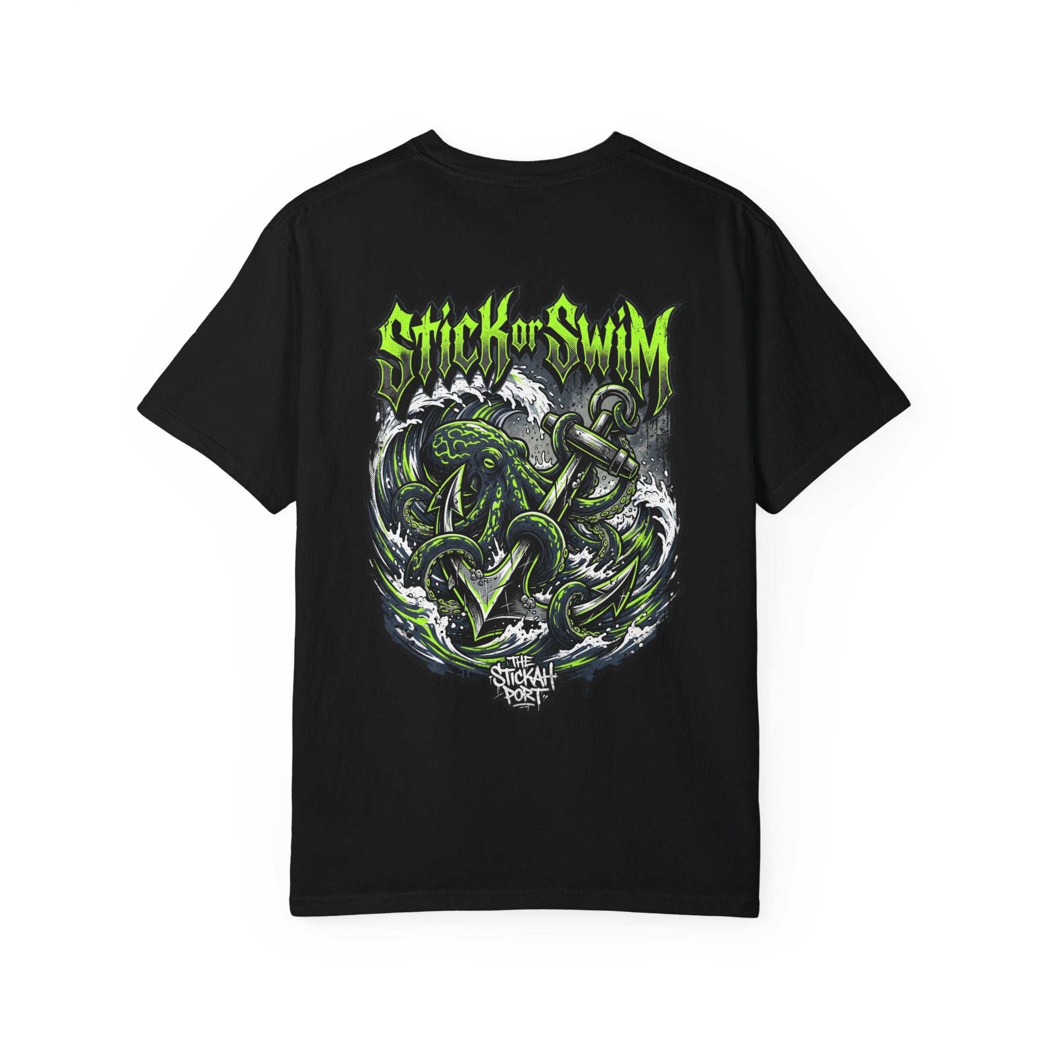 Stick or Swim Anchor Kraken T-Shirt — Nautical Graphic Tee