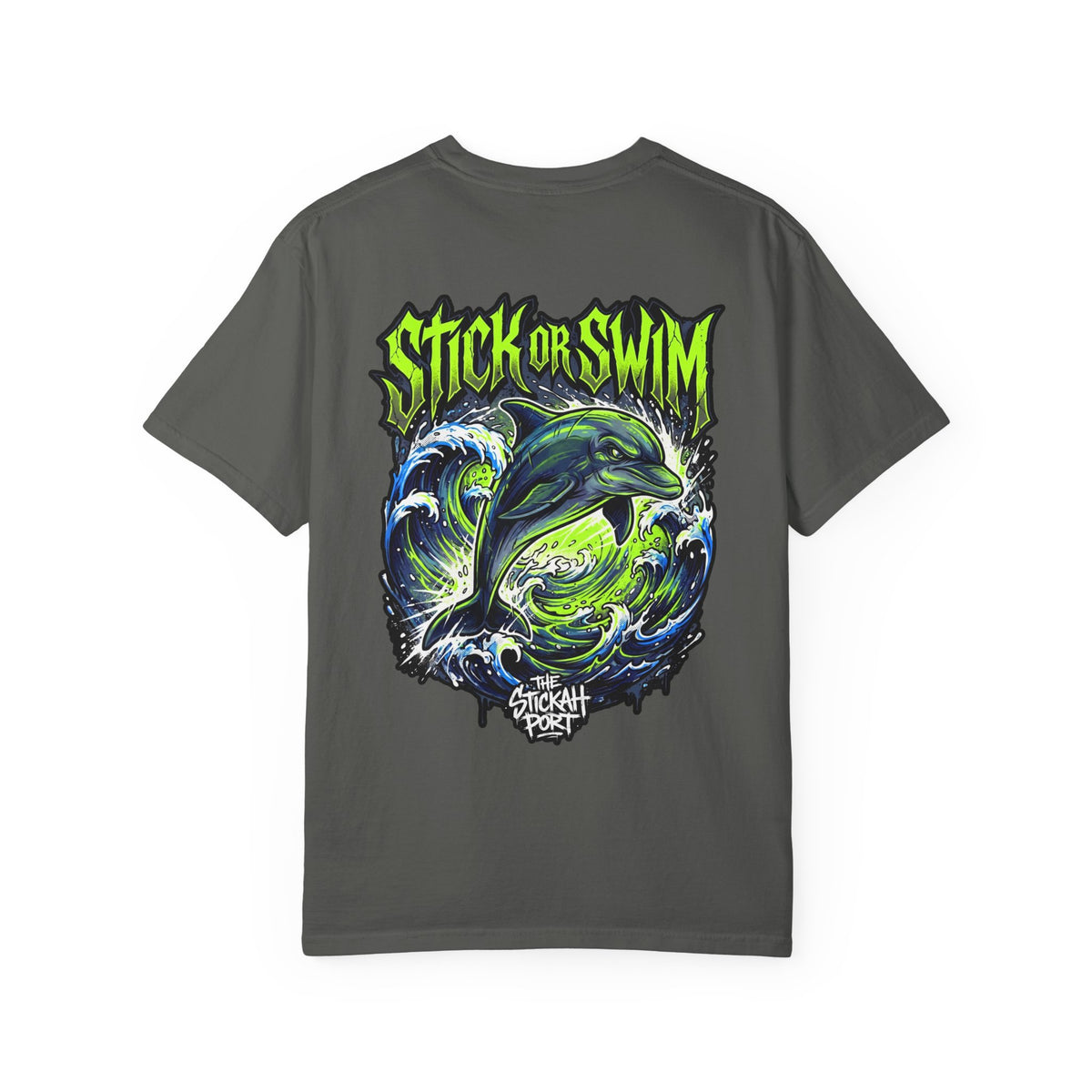 Dolphin 'Stick or Swim' Graphic T-Shirt