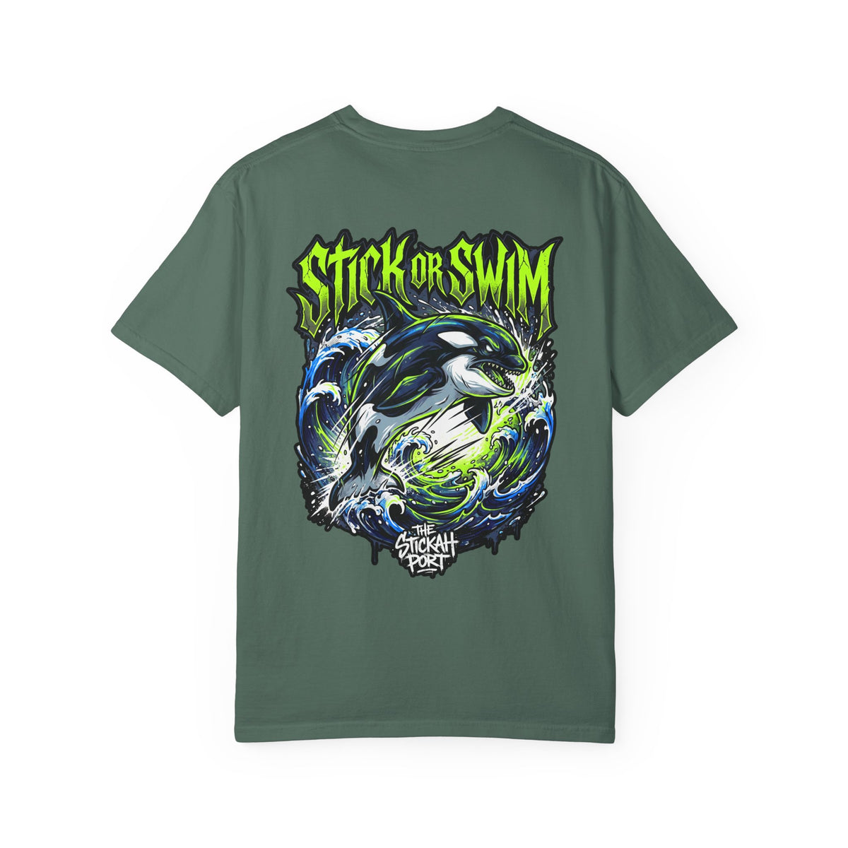 Orca 'Stick or Swim' Graphic T-Shirt
