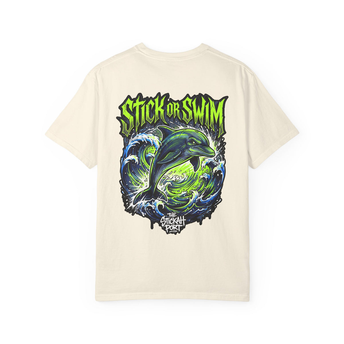 Dolphin 'Stick or Swim' Graphic T-Shirt