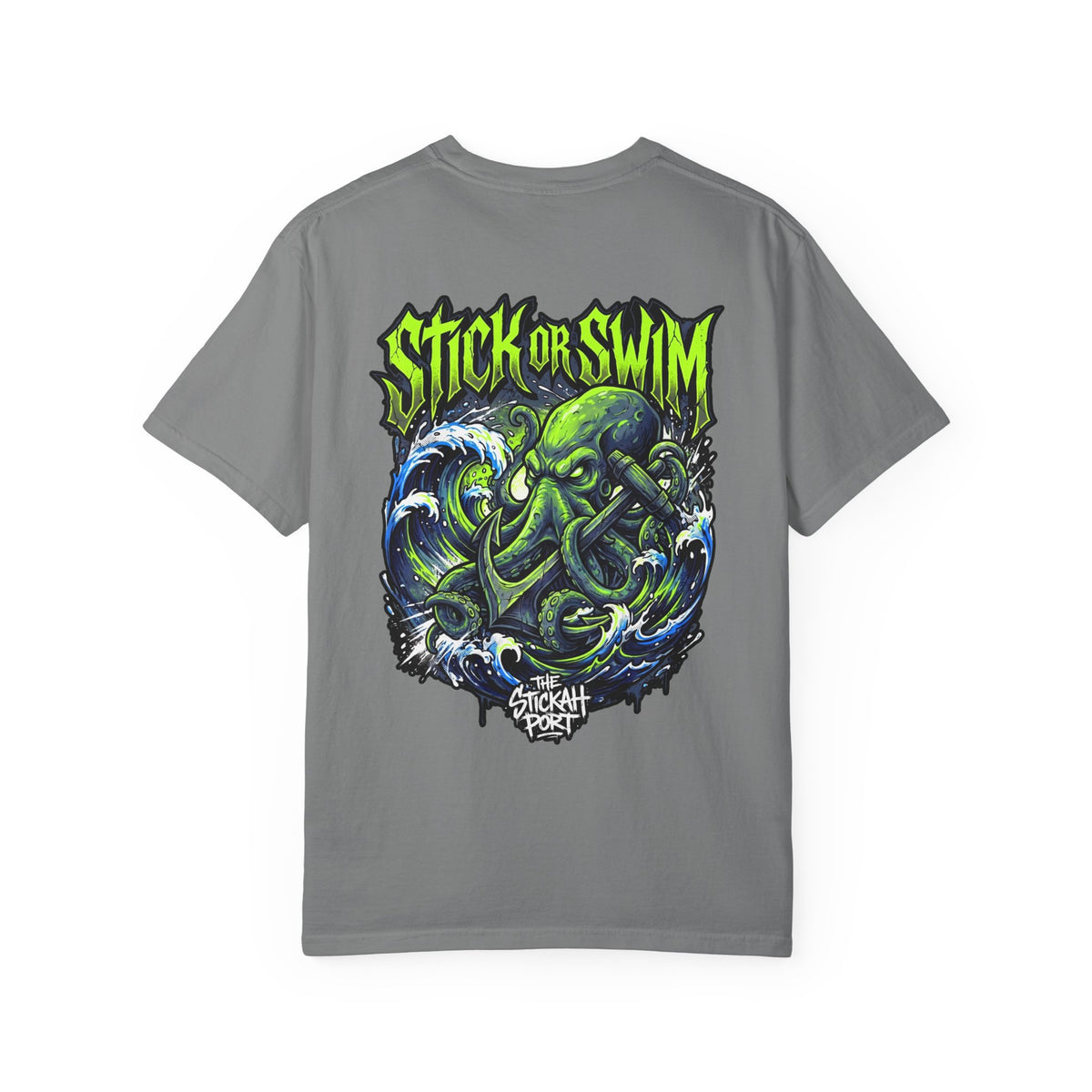 Stick or Swim Anchor Kraken T-Shirt — Nautical Graphic Tee