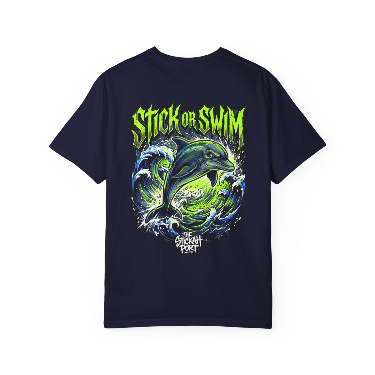 Dolphin 'Stick or Swim' Graphic T-Shirt