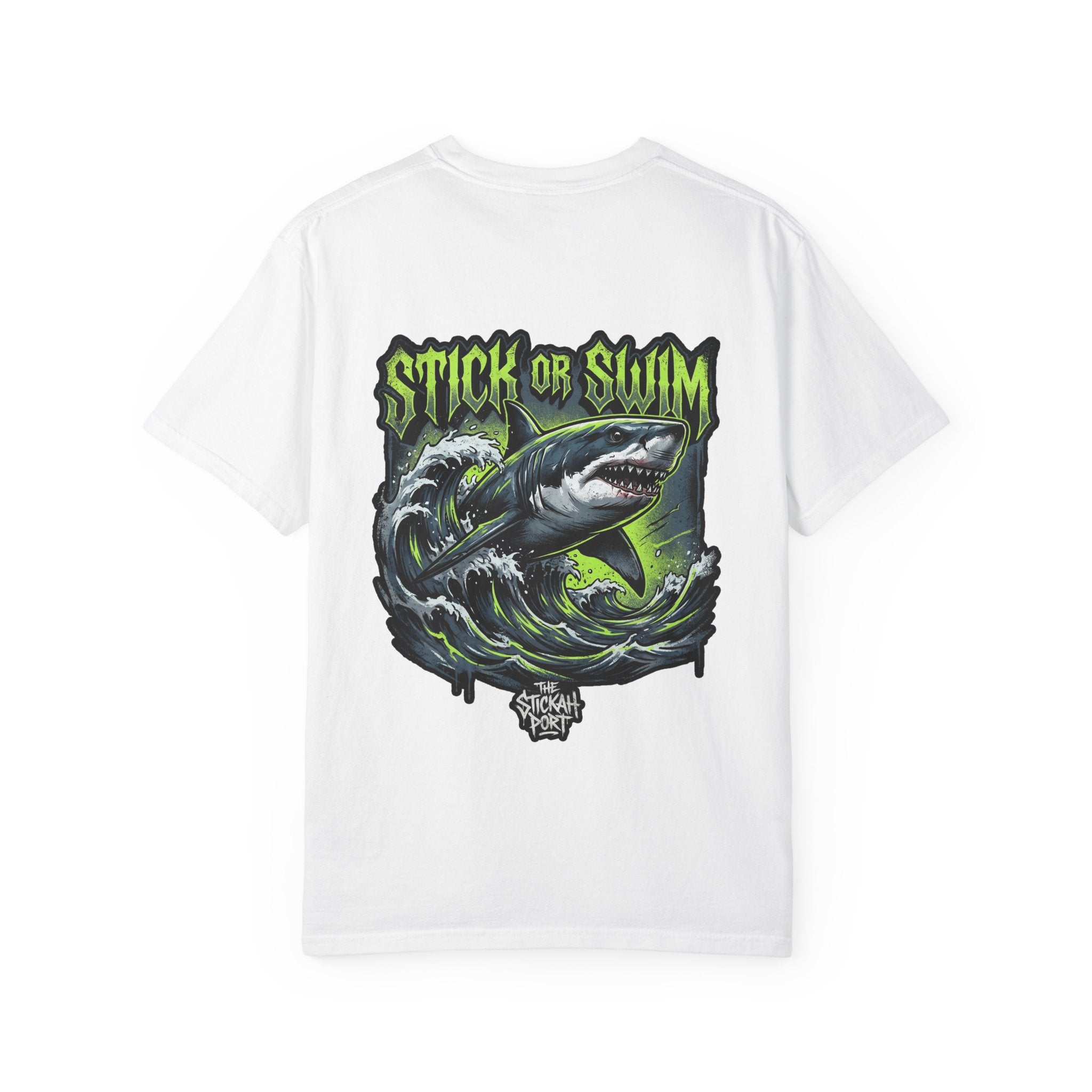 Stick or Swim Shark Graphic T-Shirt — Surf & Beach Crew Tee