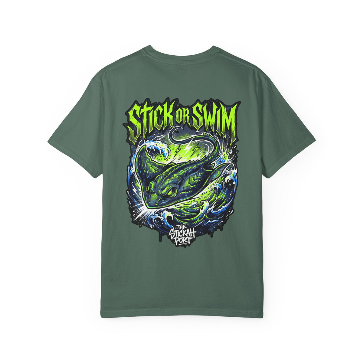 Stick or Swim Sting Ray Graphic T-Shirt