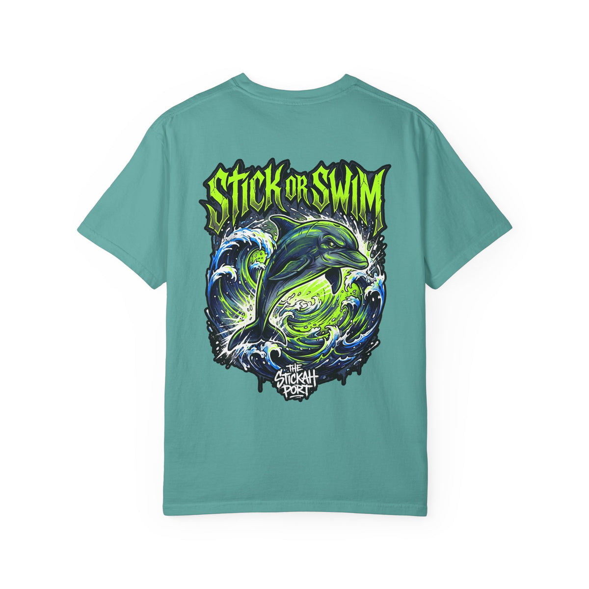Dolphin 'Stick or Swim' Graphic T-Shirt