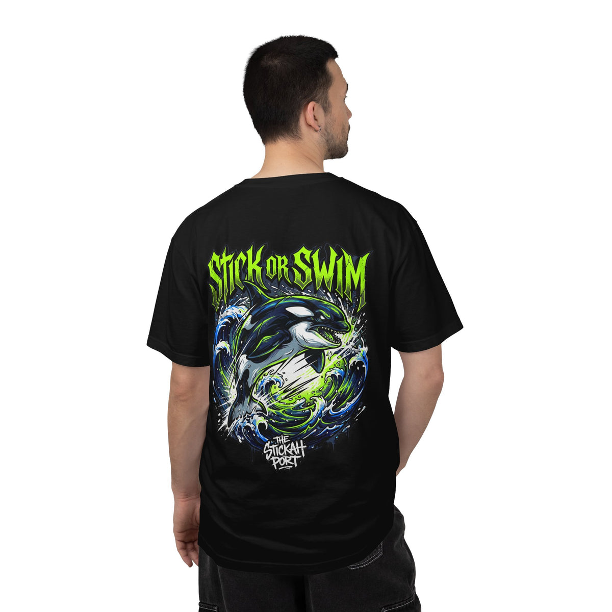 Orca 'Stick or Swim' Graphic T-Shirt
