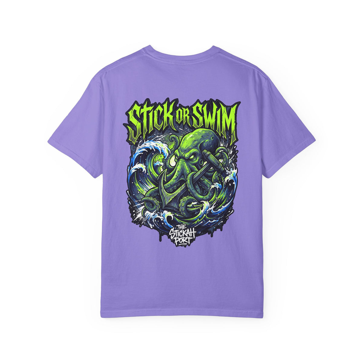 Stick or Swim Anchor Kraken T-Shirt — Nautical Graphic Tee