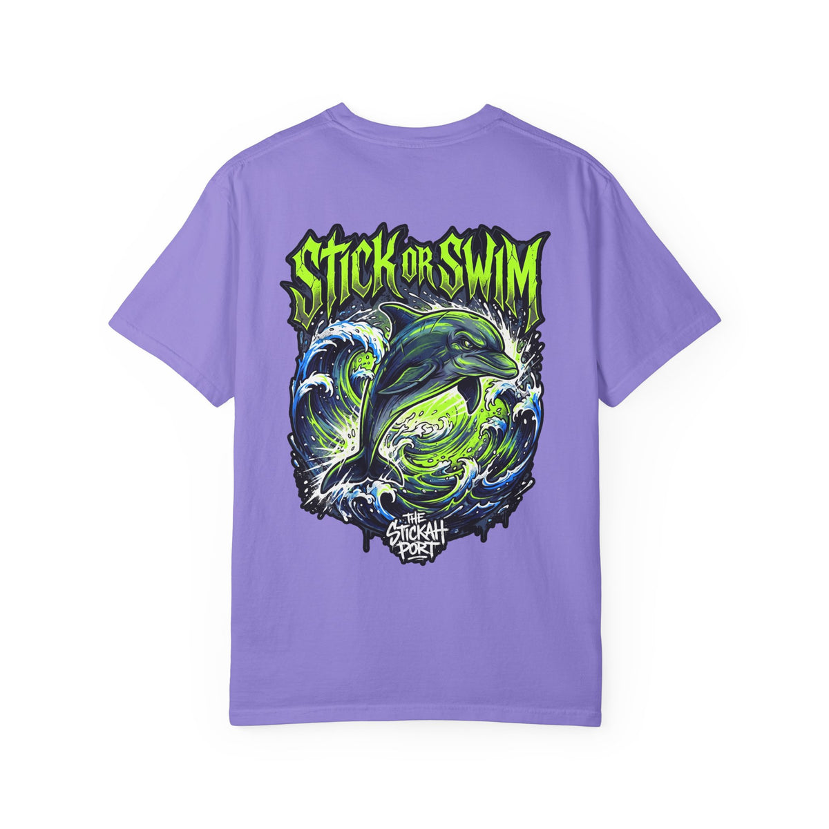Dolphin 'Stick or Swim' Graphic T-Shirt