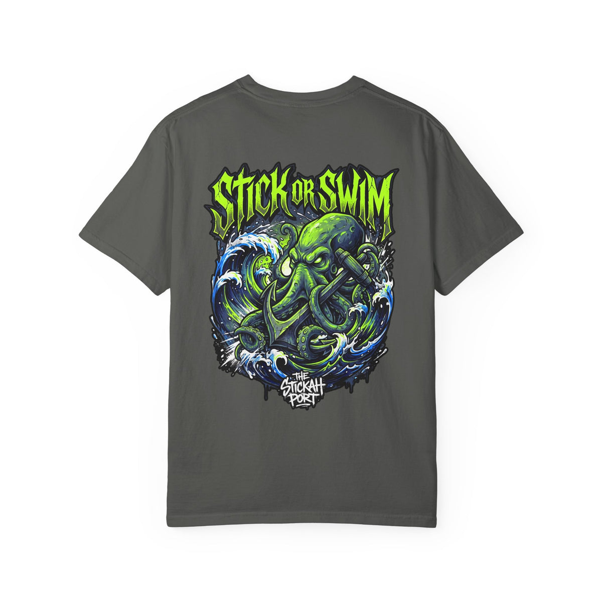 Stick or Swim Anchor Kraken T-Shirt — Nautical Graphic Tee