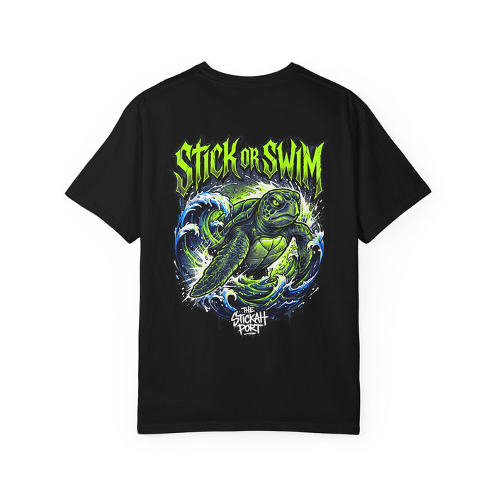 Stick or Swim Turtle Graphic T-Shirt