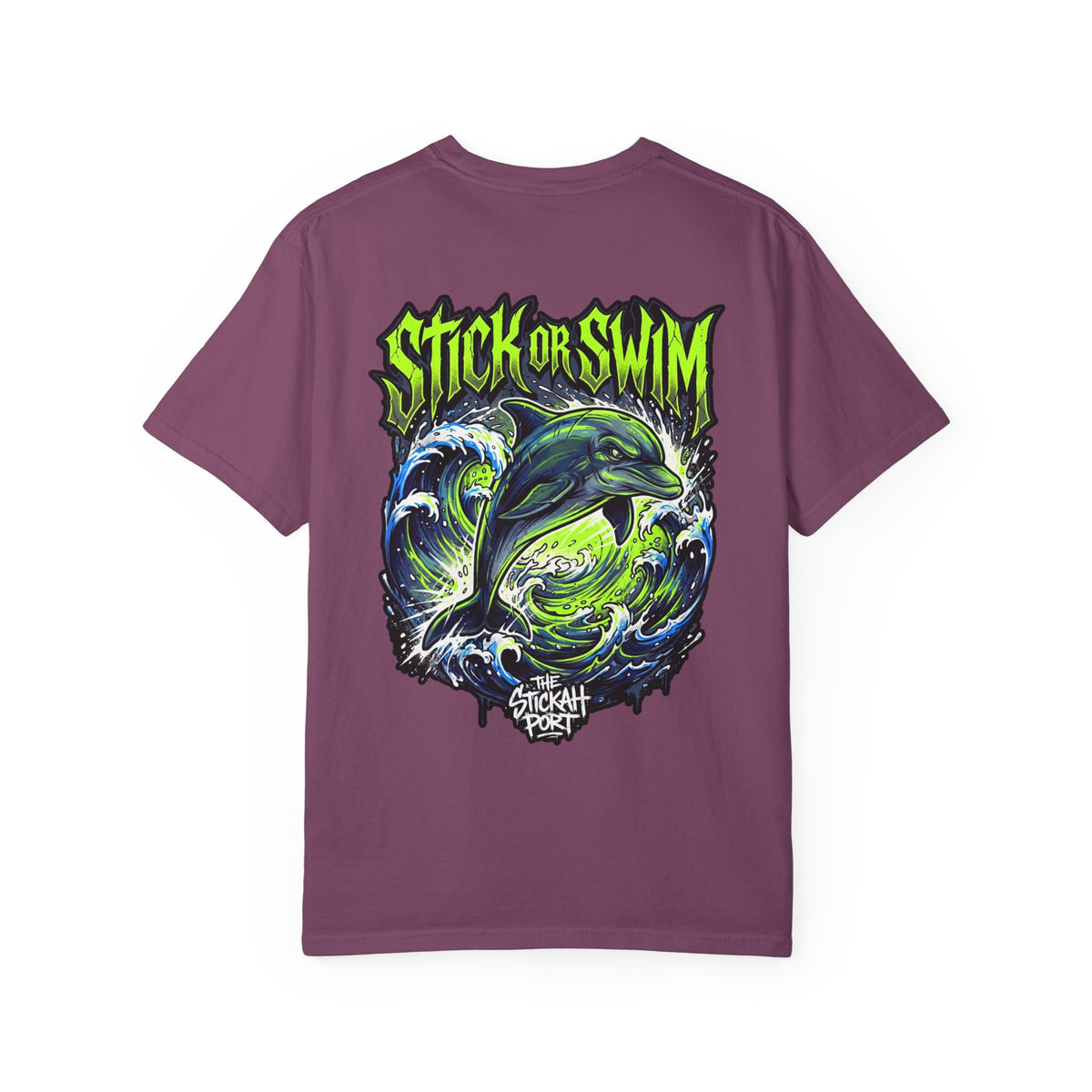 Dolphin 'Stick or Swim' Graphic T-Shirt