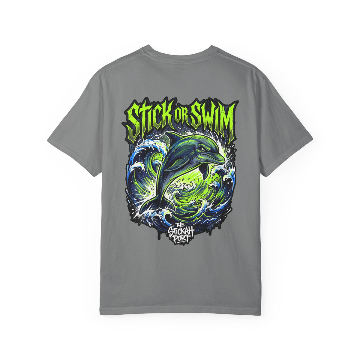 Dolphin 'Stick or Swim' Graphic T-Shirt