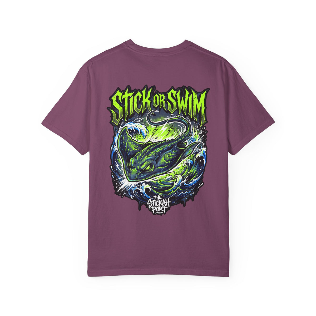Stick or Swim Sting Ray Graphic T-Shirt