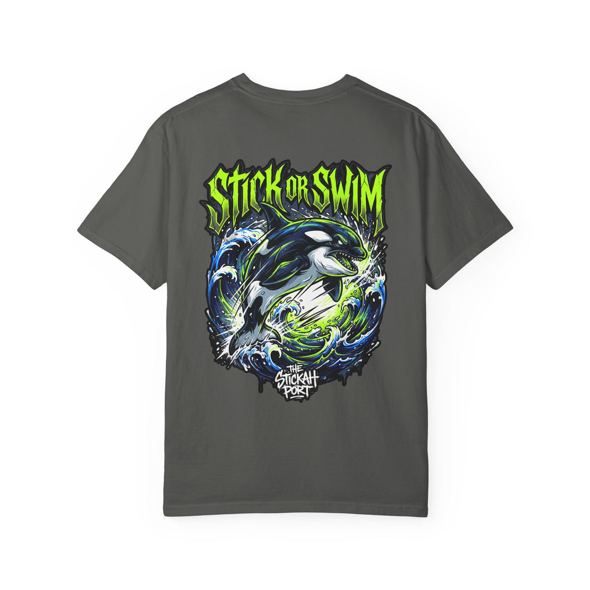Orca 'Stick or Swim' Graphic T-Shirt