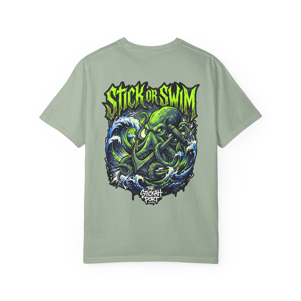Stick or Swim Anchor Kraken T-Shirt — Nautical Graphic Tee