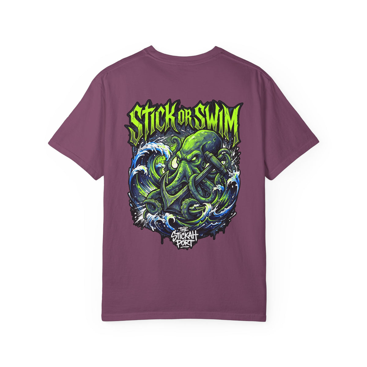 Stick or Swim Anchor Kraken T-Shirt — Nautical Graphic Tee