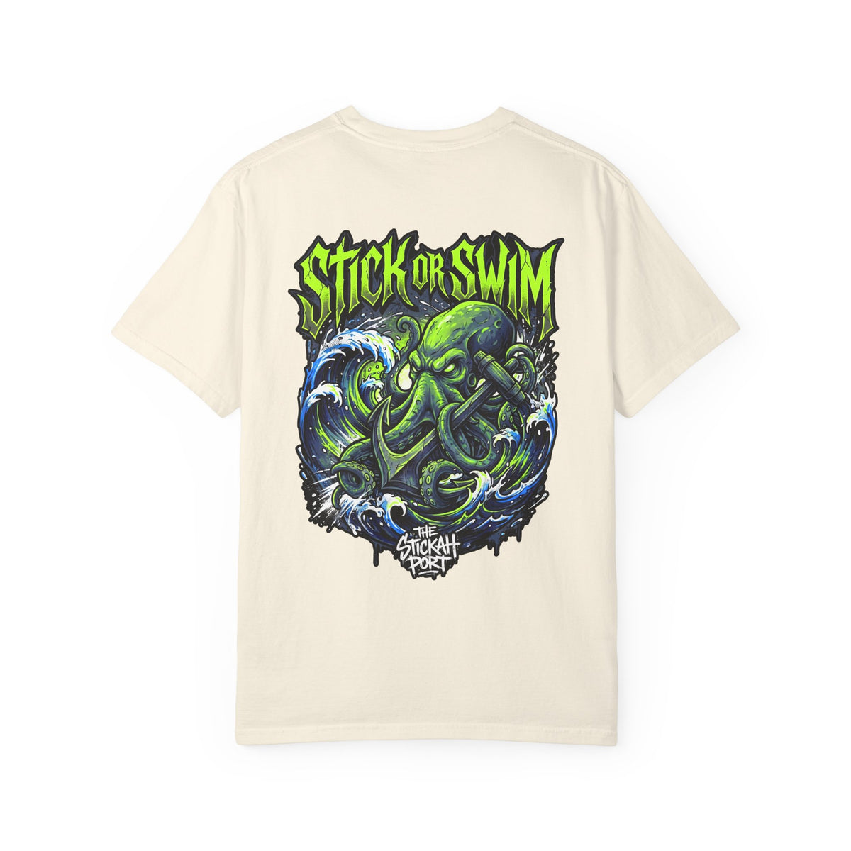 Stick or Swim Anchor Kraken T-Shirt — Nautical Graphic Tee