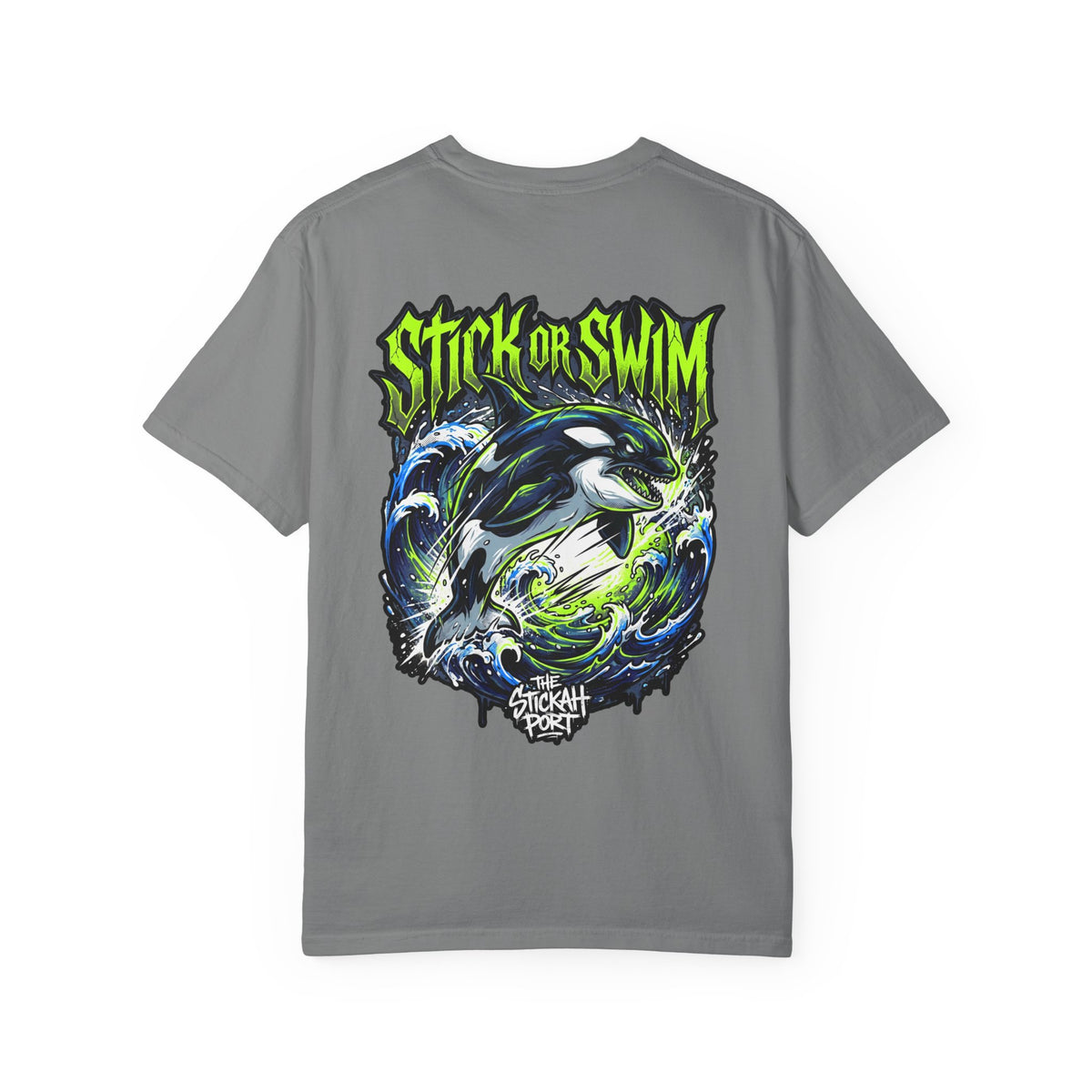 Orca 'Stick or Swim' Graphic T-Shirt