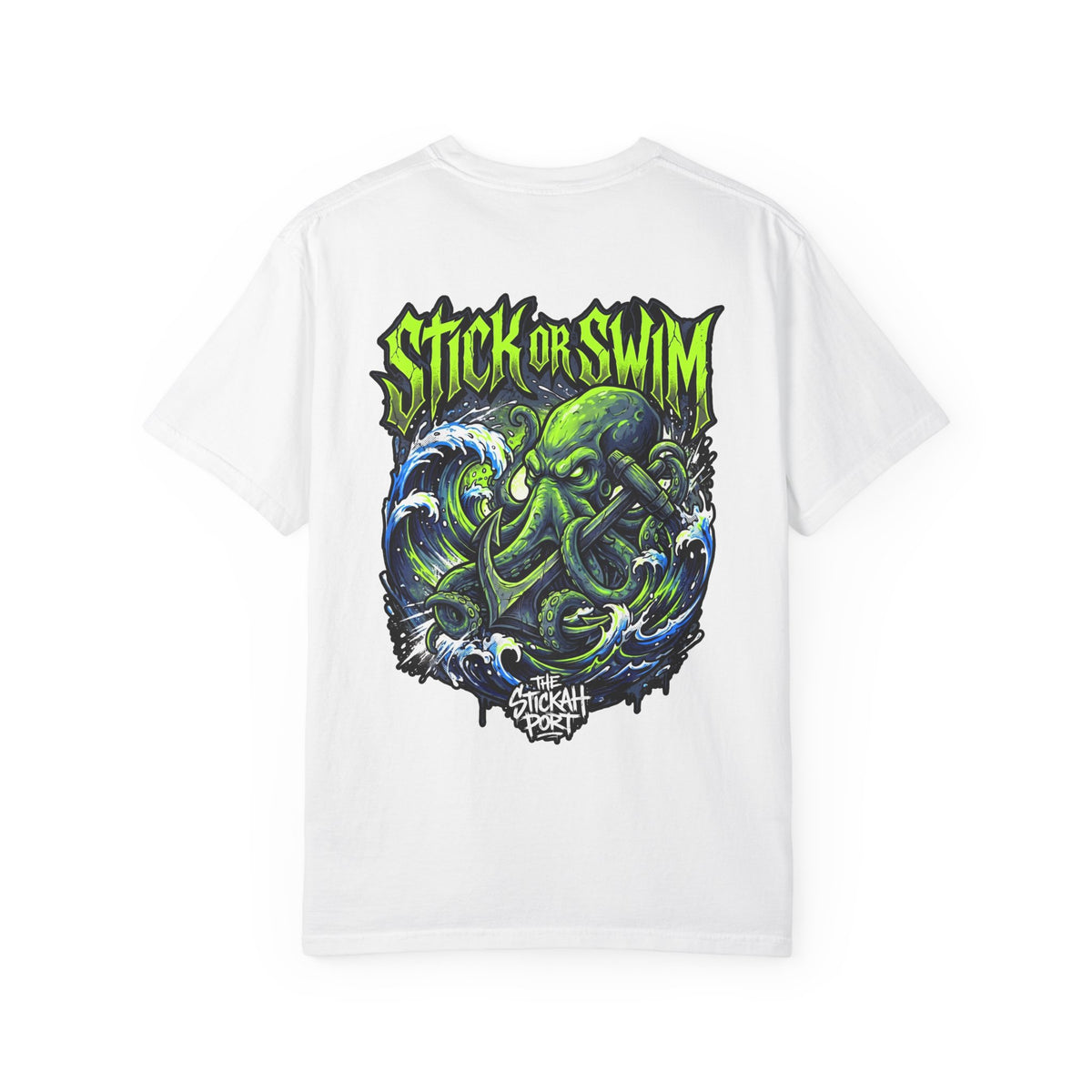Stick or Swim Anchor Kraken T-Shirt — Nautical Graphic Tee