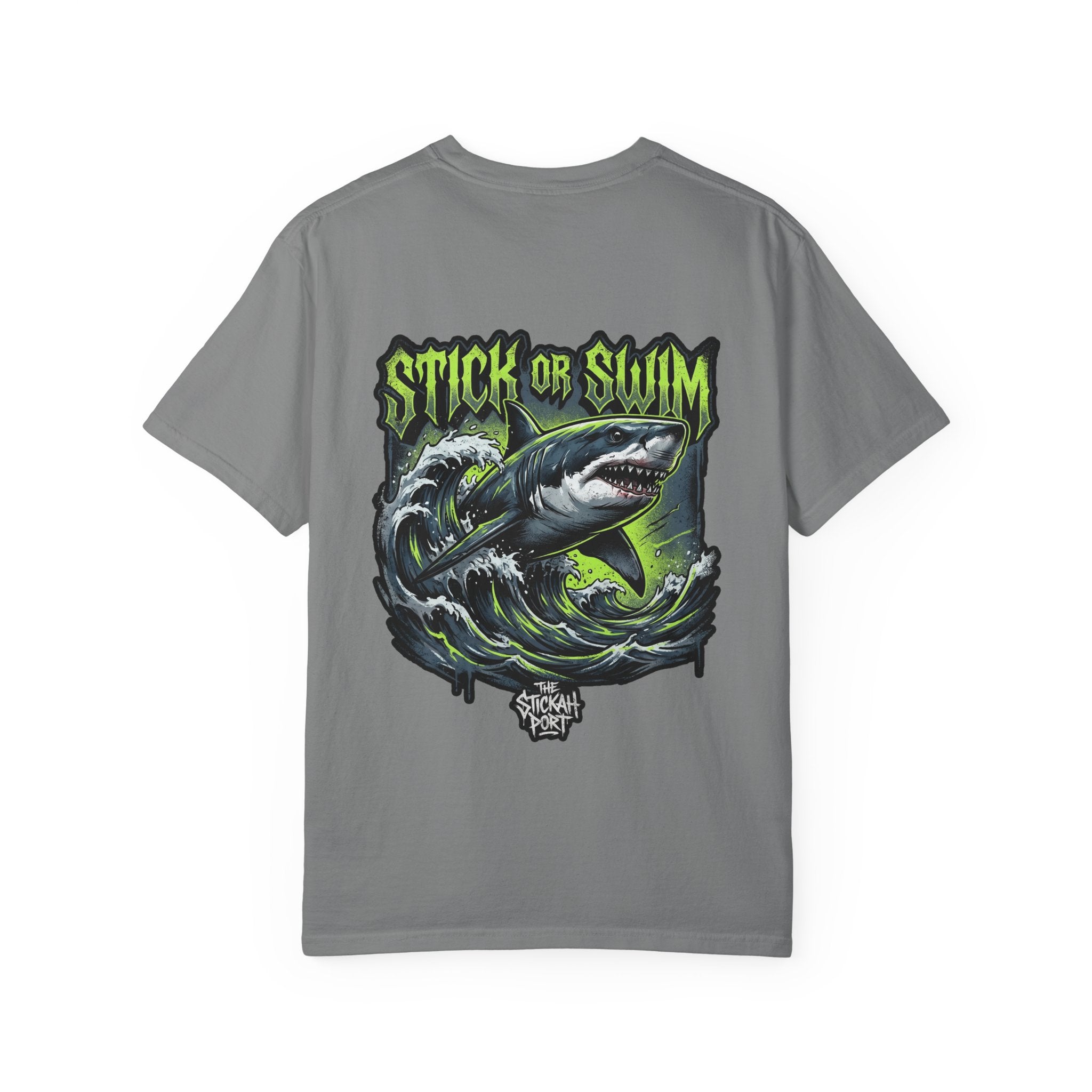 Stick or Swim Shark Graphic T-Shirt — Surf & Beach Crew Tee