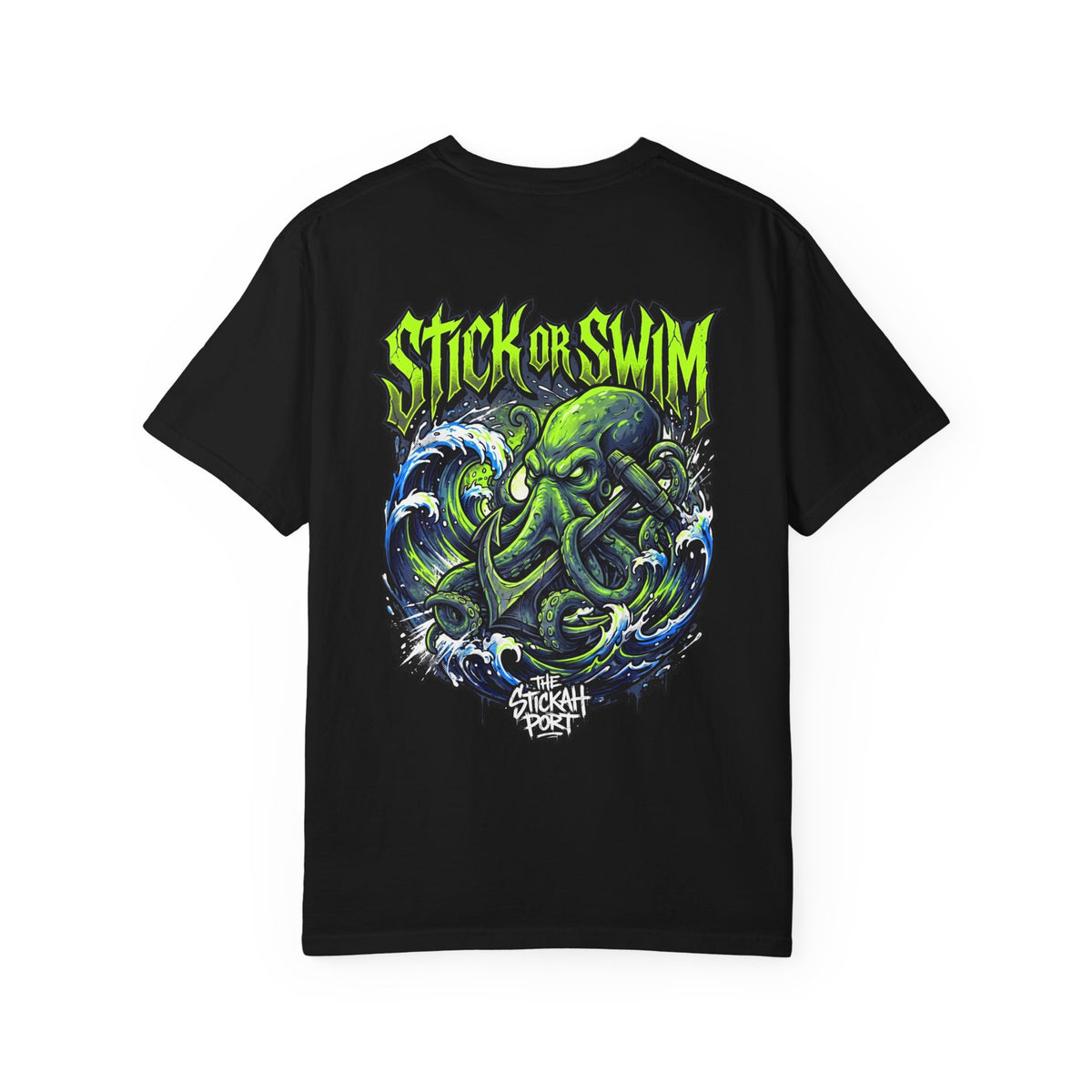 Stick or Swim Anchor Kraken T-Shirt — Nautical Graphic Tee