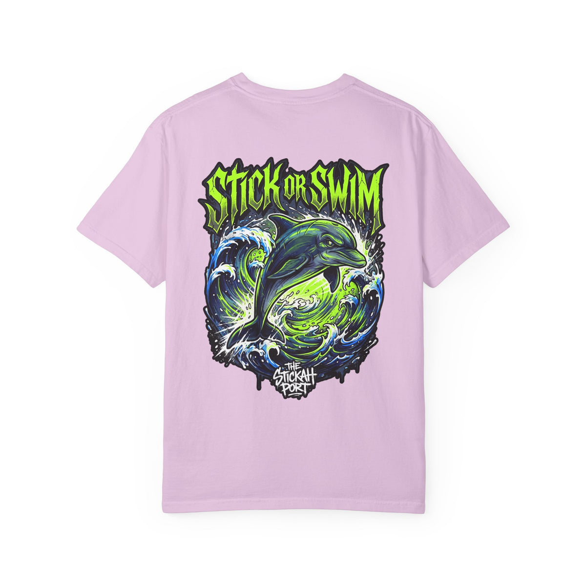 Dolphin 'Stick or Swim' Graphic T-Shirt