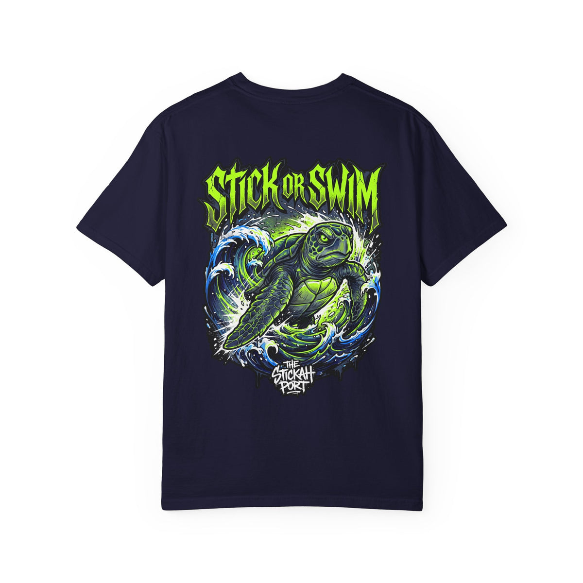 Stick or Swim Turtle Graphic T-Shirt