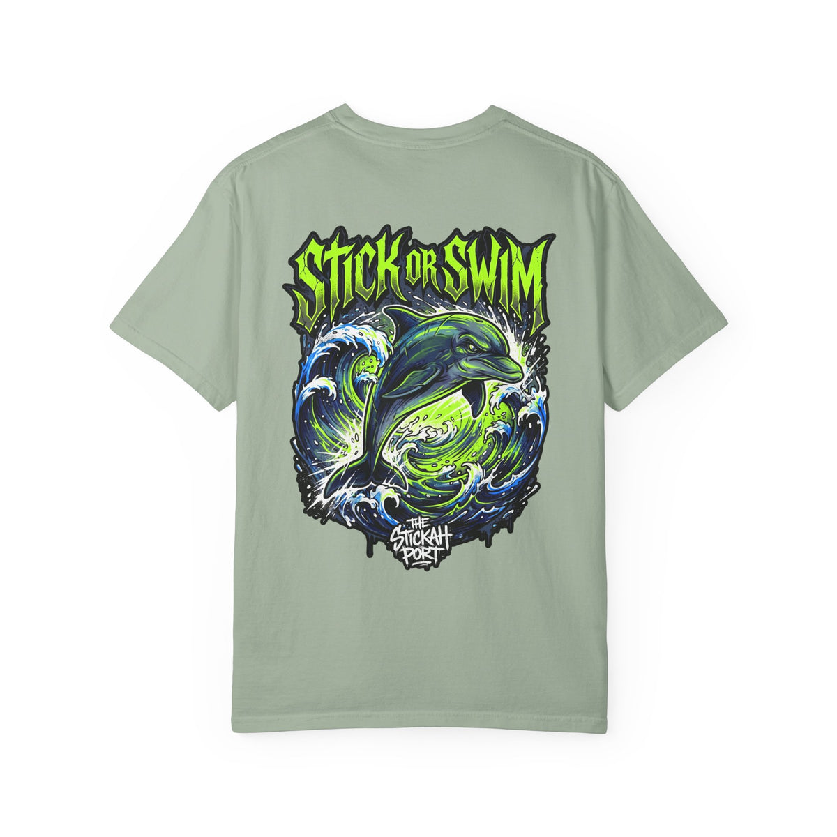 Dolphin 'Stick or Swim' Graphic T-Shirt