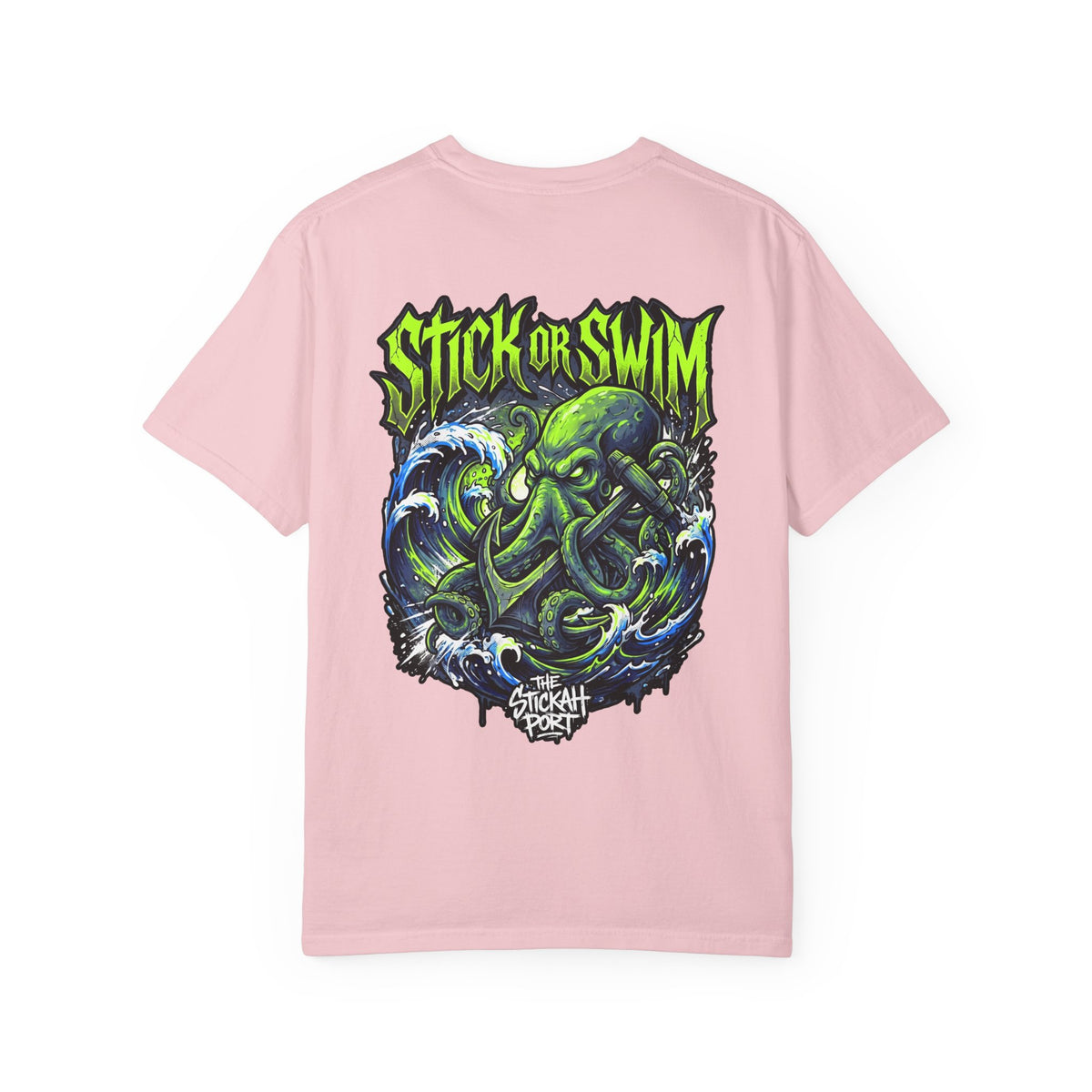 Stick or Swim Anchor Kraken T-Shirt — Nautical Graphic Tee
