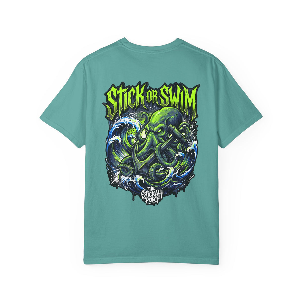 Stick or Swim Anchor Kraken T-Shirt — Nautical Graphic Tee