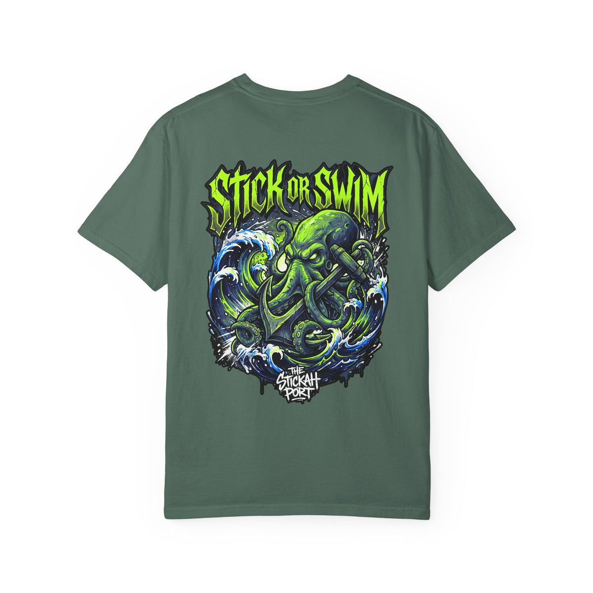 Stick or Swim Anchor Kraken T-Shirt — Nautical Graphic Tee