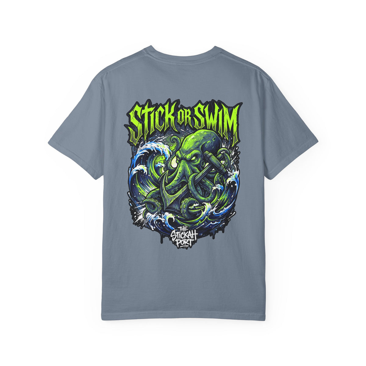 Stick or Swim Anchor Kraken T-Shirt — Nautical Graphic Tee