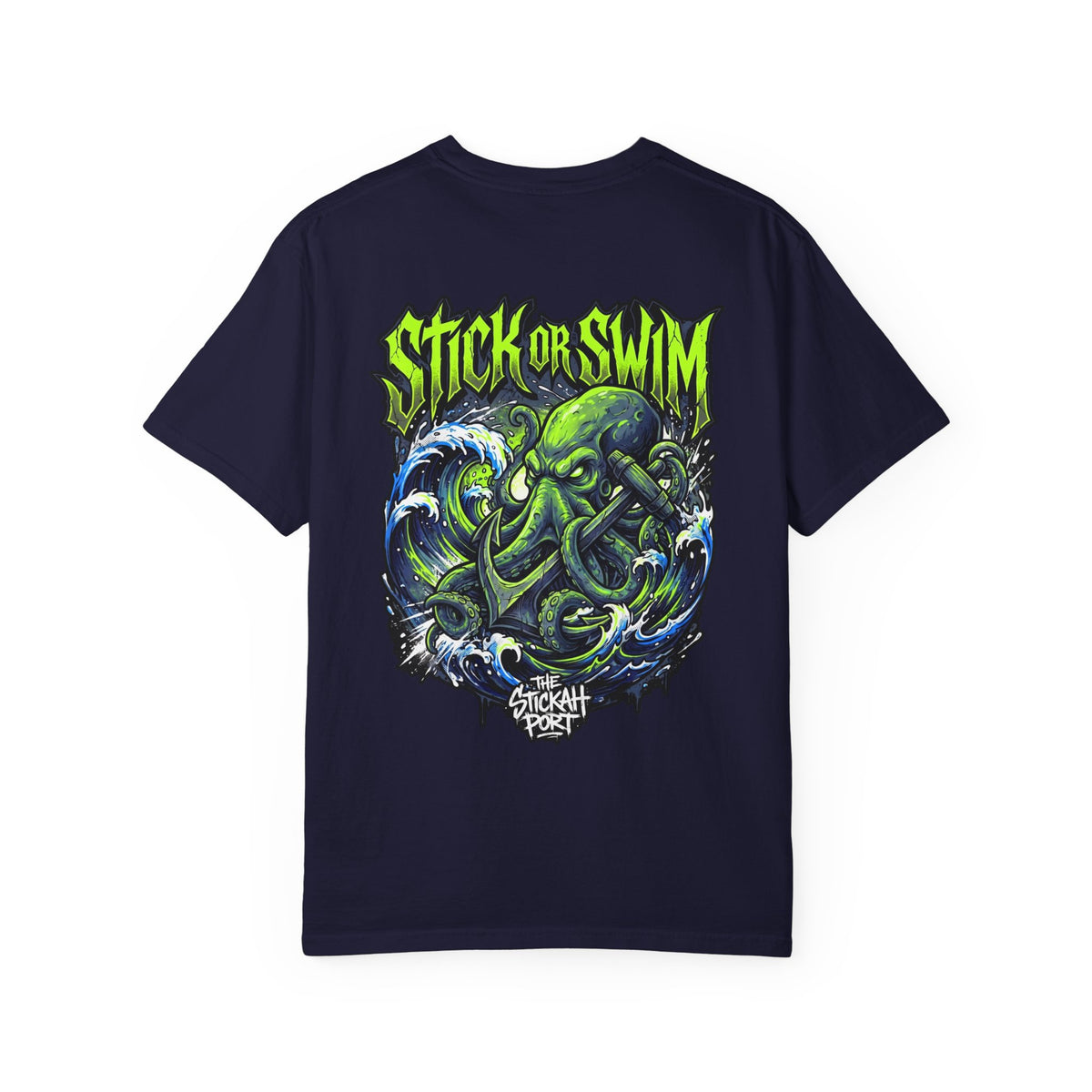 Stick or Swim Anchor Kraken T-Shirt — Nautical Graphic Tee