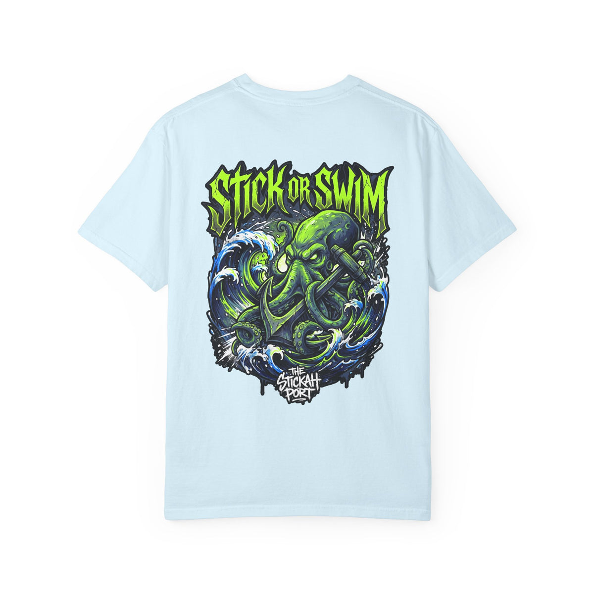 Stick or Swim Anchor Kraken T-Shirt — Nautical Graphic Tee