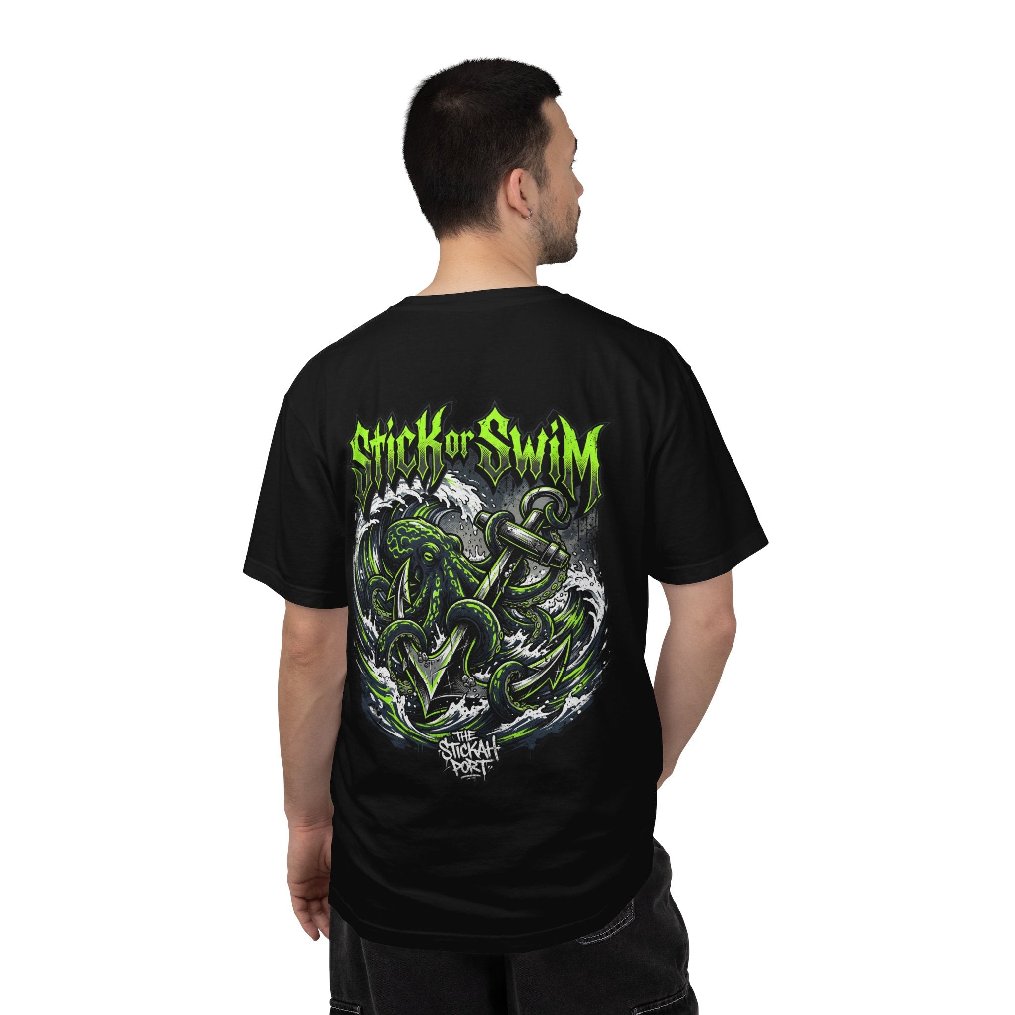 Stick or Swim Anchor Kraken T-Shirt — Nautical Graphic Tee